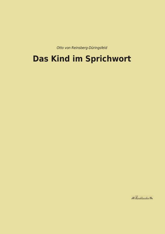Produktbild: Das Kind im Sprichwort