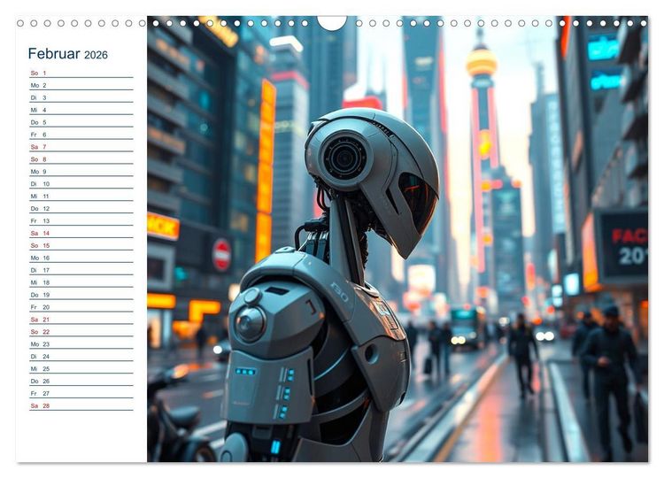 Produktbild: Roboter im Einsatz - Digitale Vernetzung und die Zukunft der Arbeit (Wandkalender 2026 DIN A3 quer), CALVENDO Monatskalender
