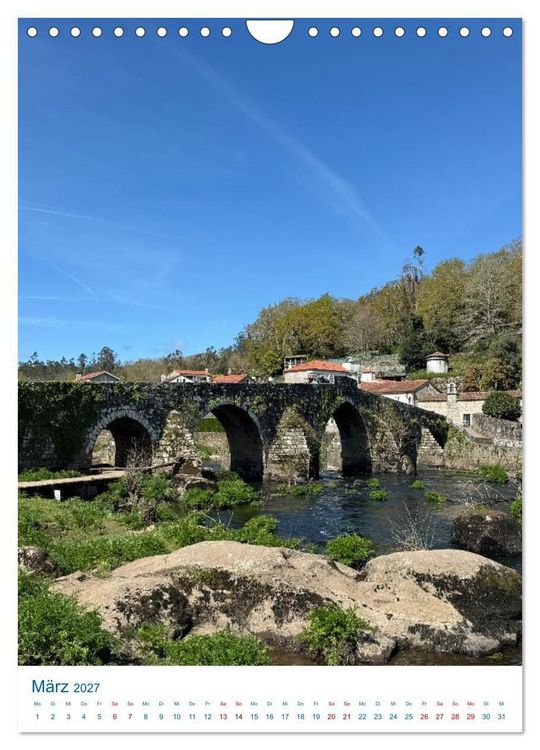 Produktbild: Camino a Fisterra - der Jakobsweg zum Kap Finisterra (Wandkalender 2027 DIN A4 hoch), CALVENDO Monatskalender