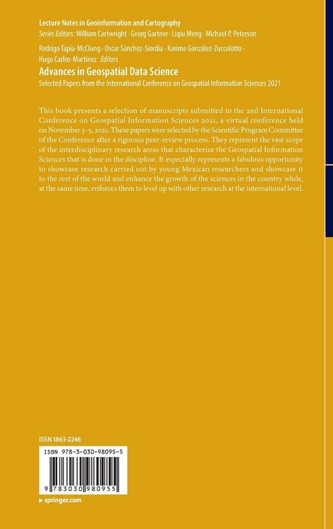Produktbild: Advances in Geospatial Data Science