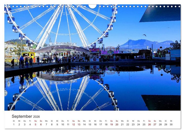 Produktbild: Luzern, die Stadt im Zentrum der Schweiz (Wandkalender 2026 DIN A3 quer), CALVENDO Monatskalender