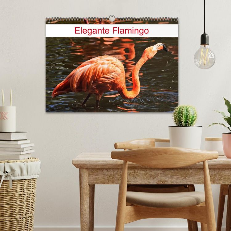 Produktbild: Elegante Flamingo (Wandkalender 2026 DIN A3 quer), CALVENDO Monatskalender