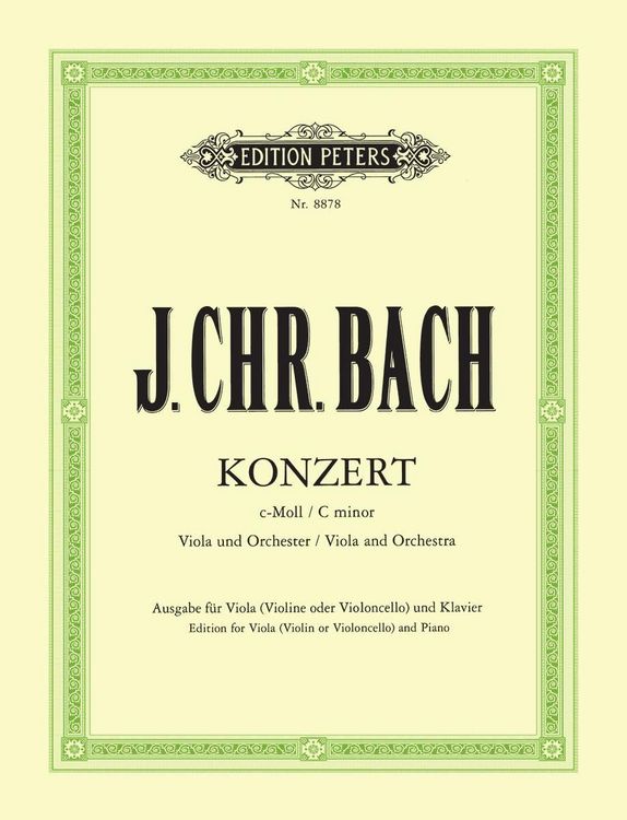Produktbild: Konzert f&uuml;r Viola und Orchester c-Moll