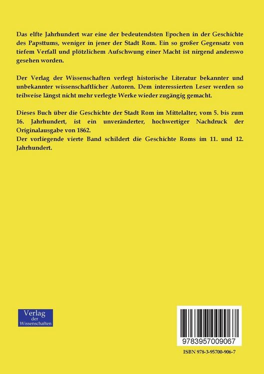 Produktbild: Geschichte der Stadt Rom im Mittelalter