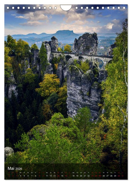 Produktbild: Reise durch die S&auml;chsische Schweiz (Wandkalender 2026 DIN A4 hoch), CALVENDO Monatskalender