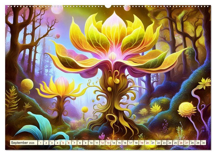 Produktbild: Pflanzenkosmos - Pflanzen wie aus einer anderen Welt (Wandkalender 2026 DIN A2 quer), CALVENDO Monatskalender