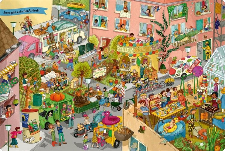 Produktbild: Camper, Zelt und Ferienzeit. Unser gro&szlig;es Reise-Wimmelbuch