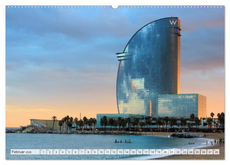 Produktbild: BARCELONA - Metropole am Mittelmeer (Wandkalender 2026 DIN A2 quer), CALVENDO Monatskalender