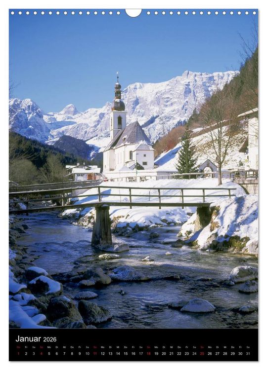 Produktbild: Idyllische Landschaften in Bayern (Wandkalender 2026 DIN A3 hoch), CALVENDO Monatskalender
