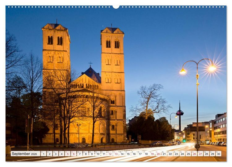 Produktbild: K&Ouml;LNER LICHTERZAUBER (hochwertiger Premium Wandkalender 2026 DIN A2 quer), Kunstdruck in Hochglanz