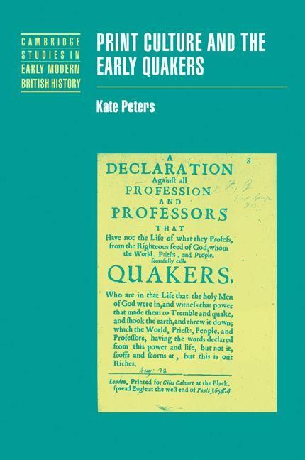 Produktbild: Print Culture and the Early Quakers