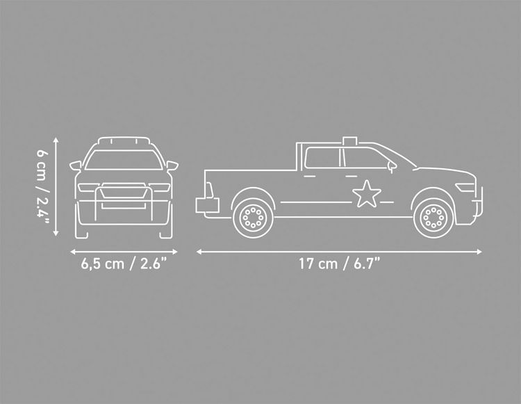 Produktbild: COBI 24658 - RAM 1500 Sheriff, Bausatz 1:35, 211/1 Klemmbausteine