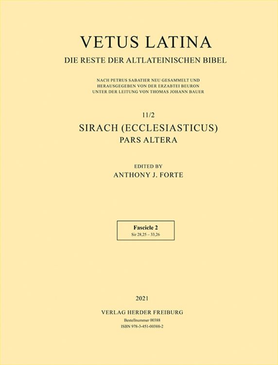 Produktbild: Sirach (Ecclesiasticus) - Pars altera