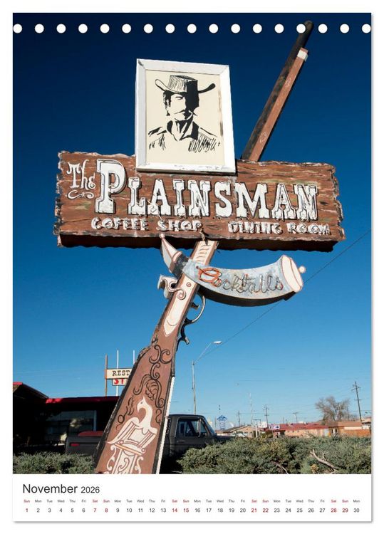 Produktbild: Historic Route 66 Motel (Desk Calendar 2026 DIN A5 portrait), CALVENDO 12 Month DeskCalendar