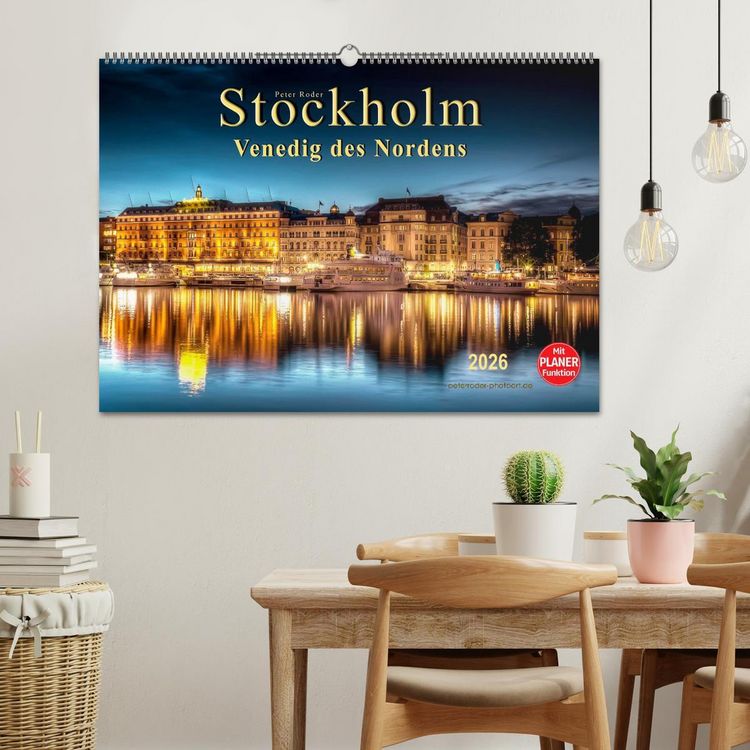 Produktbild: Stockholm - Venedig des Nordens (Wandkalender 2026 DIN A2 quer), CALVENDO Monatskalender