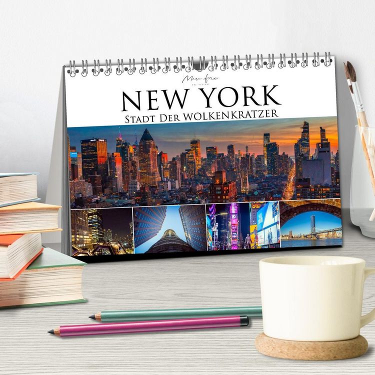 Produktbild: New York - Stadt der Wolkenkratzer (Tischkalender 2027 DIN A5 quer), CALVENDO Monatskalender
