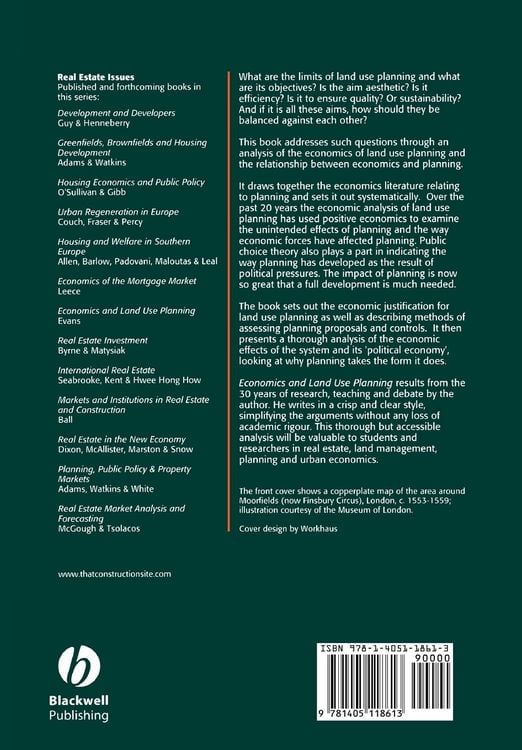 Produktbild: Economics and Land Use Planning