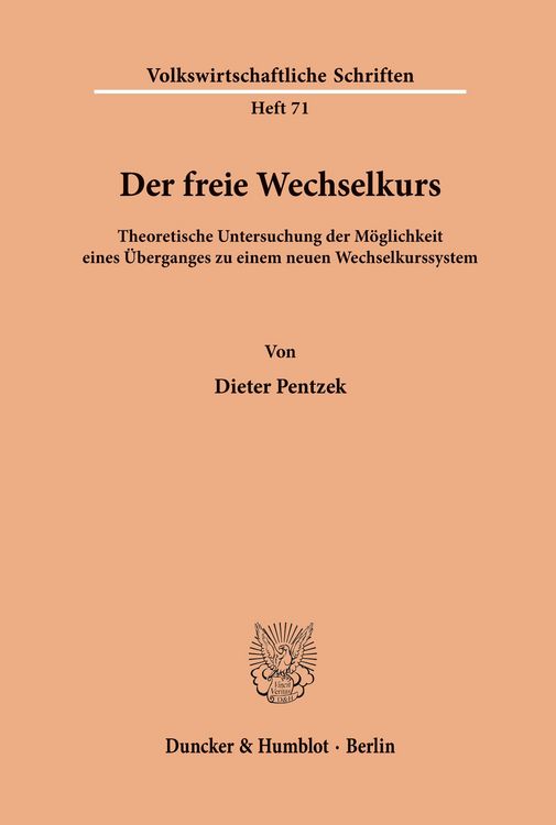 Produktbild: Der freie Wechselkurs.