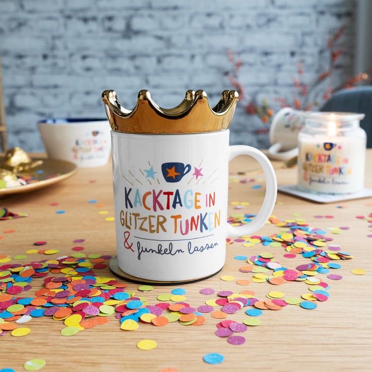 Produktbild: Tasse Krone mit Motiv 'Kacktage'