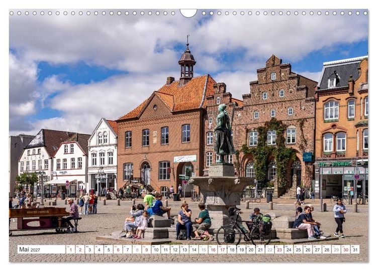 Produktbild: Deutschlands sch&ouml;nste Altst&auml;dte - Schleswig-Holstein (Wandkalender 2027 DIN A3 quer), CALVENDO Monatskalender