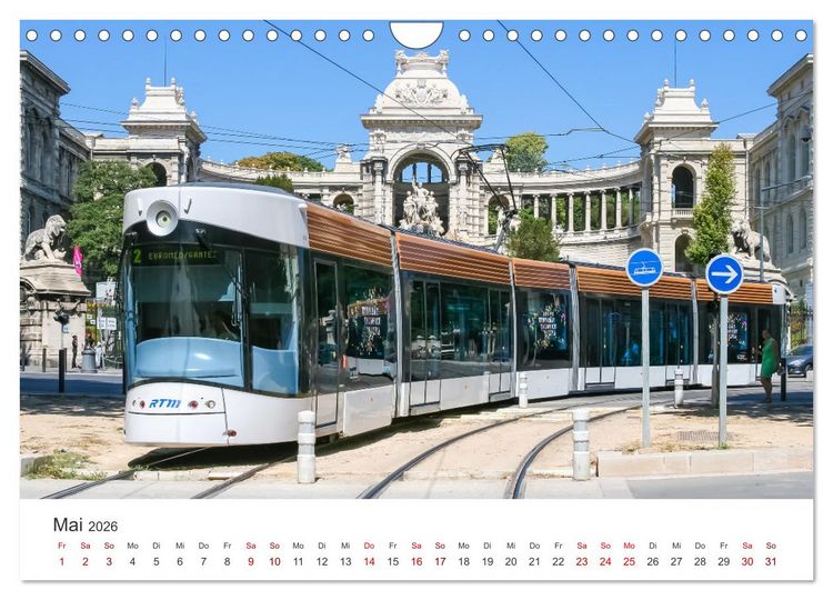 Produktbild: Trams und Stra&szlig;enbahnen (Wandkalender 2026 DIN A4 quer), CALVENDO Monatskalender
