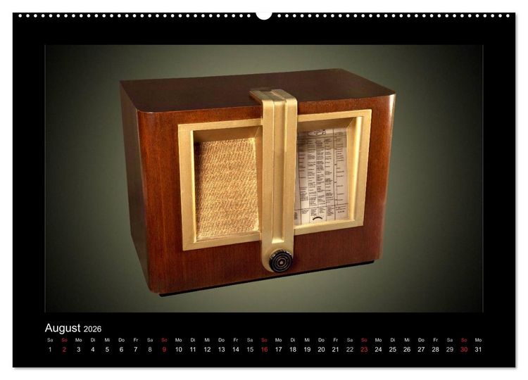 Produktbild: Dampfradios - Antike Radios mit Patina (hochwertiger Premium Wandkalender 2026 DIN A2 quer), Kunstdruck in Hochglanz