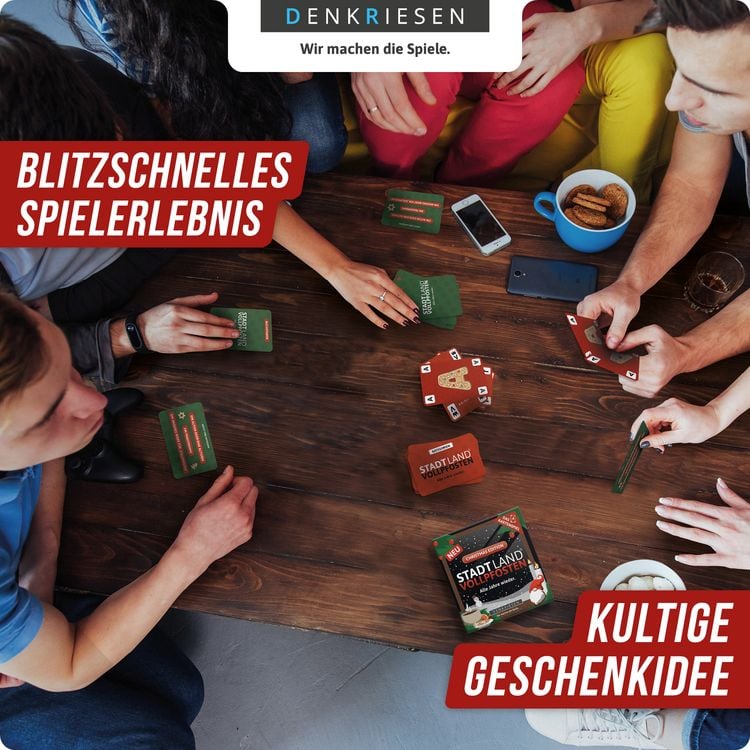 Produktbild: STADT LAND VOLLPFOSTEN&reg; - Das Kartenspiel &ndash; Christmas Edition - "Alle Jahre wieder."