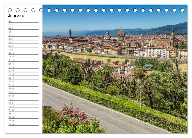 Produktbild: Impressionen aus FLORENZ (Tischkalender 2026 DIN A5 quer), CALVENDO Monatskalender