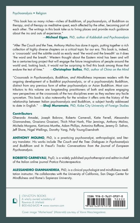 Produktbild: Crossroads in Psychoanalysis, Buddhism, and Mindfulness