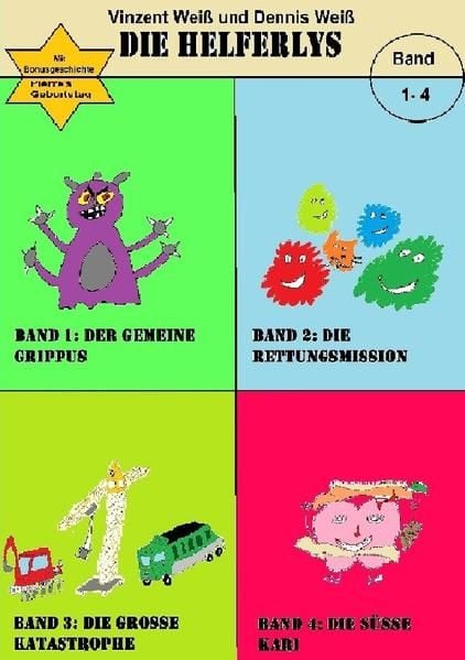 Produktbild: Die Helferlys Band 1-4
