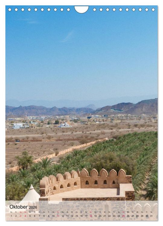 Produktbild: Zauberhafter Oman (Wandkalender 2026 DIN A4 hoch), CALVENDO Monatskalender