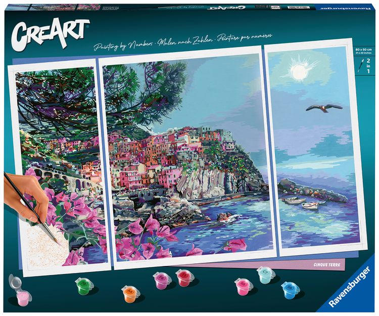 Produktbild: CreArt Premium Triptychon - Cinque Terre