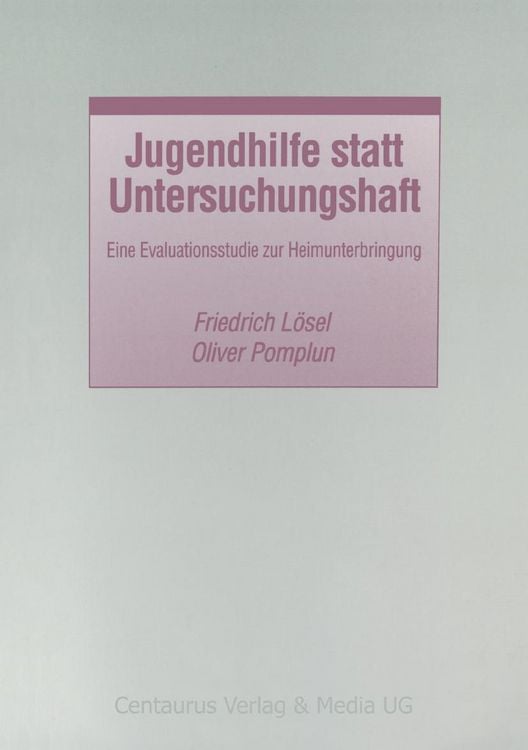 Produktbild: Jugendhilfe statt Untersuchungshaft