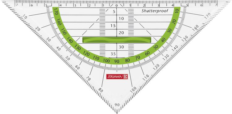 Produktbild: Brunnen Geometrie-Dreieck 16cm Griff kiwi