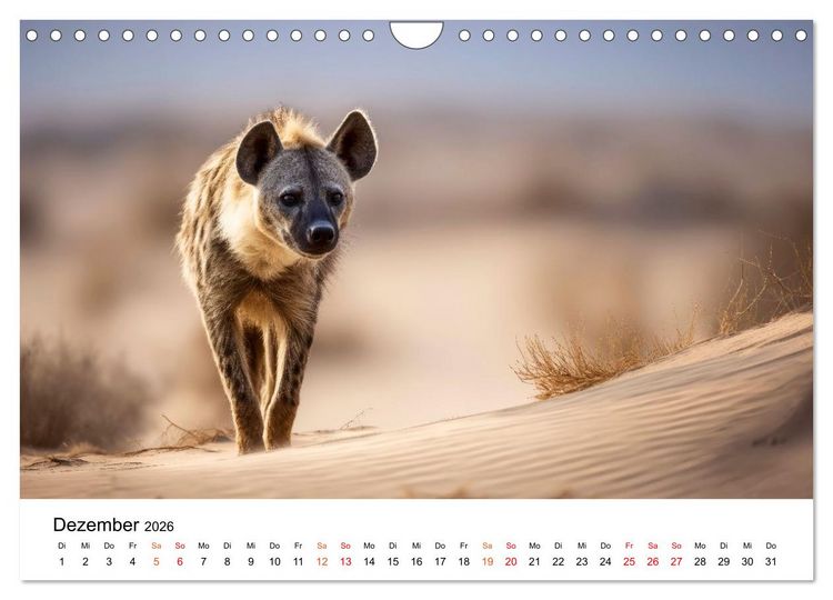 Produktbild: Hy&auml;nen - Afrikas geheimnisvolle J&auml;ger (Wandkalender 2026 DIN A4 quer), CALVENDO Monatskalender
