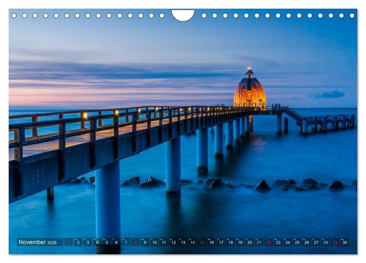 Produktbild: Stimmungsvolle Ostseek&uuml;ste 2026 (Wandkalender 2026 DIN A4 quer), CALVENDO Monatskalender