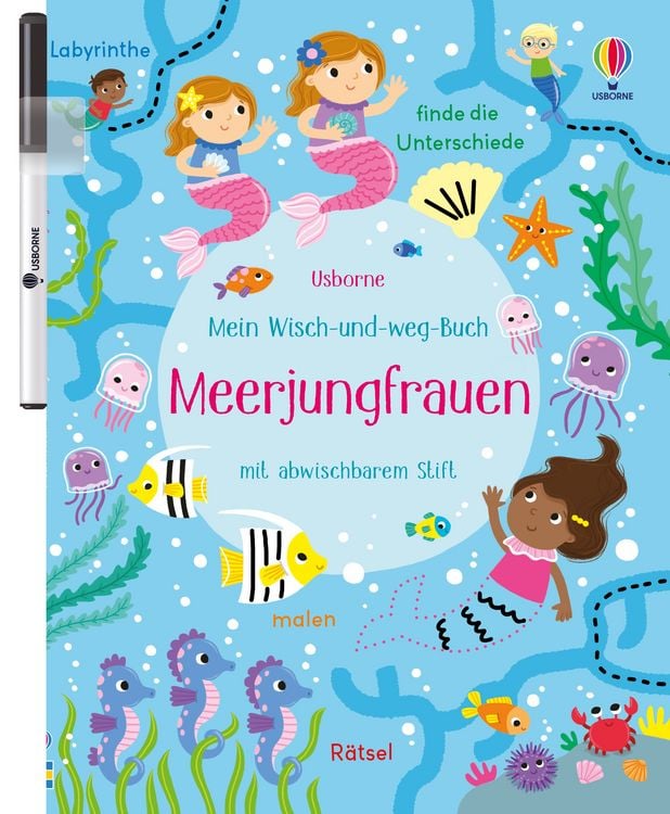 Produktbild: Mein Wisch-und-weg-Buch: Meerjungfrauen
