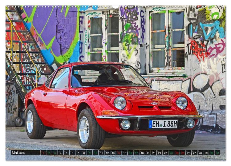 Produktbild: Opel GT 1900 AL Eine deutsche Sportwagenlegende (Wandkalender 2026 DIN A2 quer), CALVENDO Monatskalender