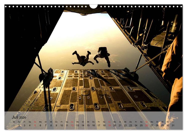 Produktbild: Fallschirmspringer. Absprung der U.S. Navy Seals (Wandkalender 2026 DIN A3 quer), CALVENDO Monatskalender
