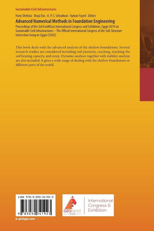 Produktbild: Advanced Numerical Methods in Foundation Engineering