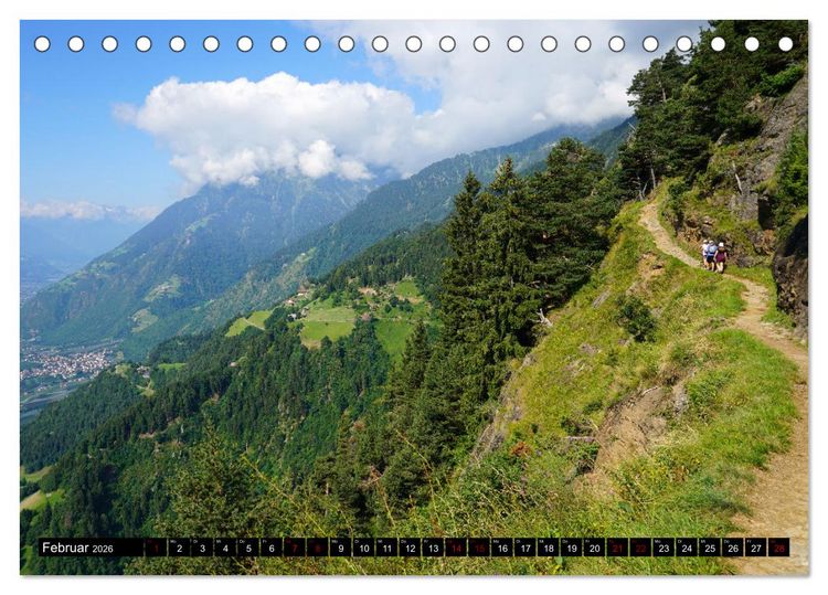 Produktbild: Meraner H&ouml;henweg von Meran bis Katharinaberg (Tischkalender 2026 DIN A5 quer), CALVENDO Monatskalender