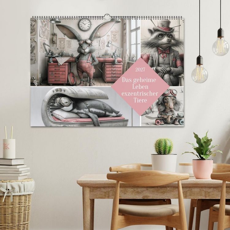 Produktbild: Das geheime Leben exzentrischer Tiere (Wandkalender 2027 DIN A2 quer), CALVENDO Monatskalender