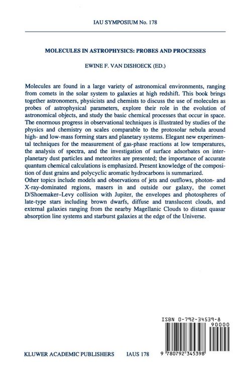 Produktbild: Molecules in Astrophysics: Probes and Processes