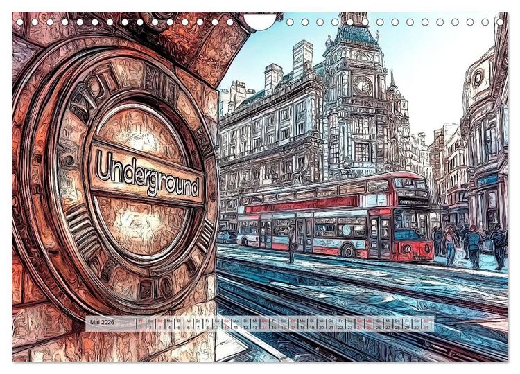 Produktbild: Comic City (Wandkalender 2026 DIN A4 quer), CALVENDO Monatskalender