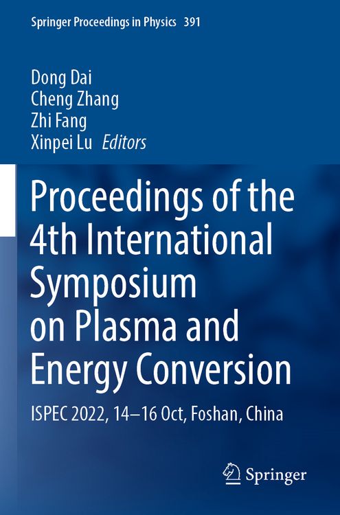 Produktbild: Proceedings of the 4th International Symposium on Plasma and Energy Conversion