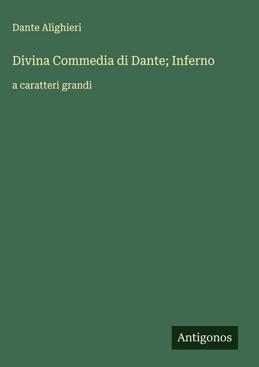 Produktbild: Divina Commedia di Dante; Inferno