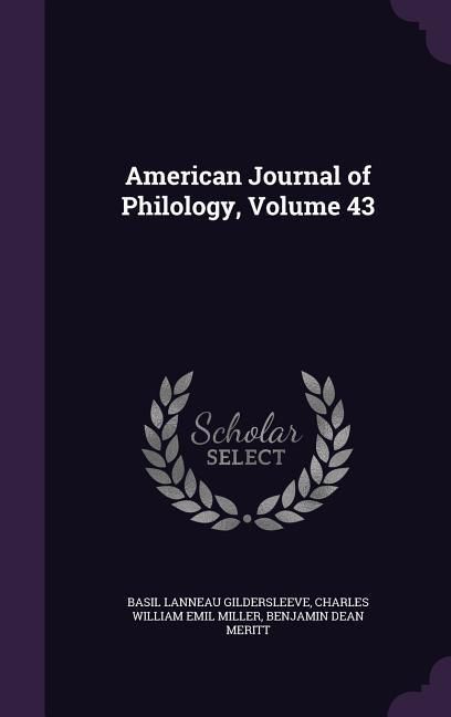 Produktbild: American Journal of Philology, Volume 43