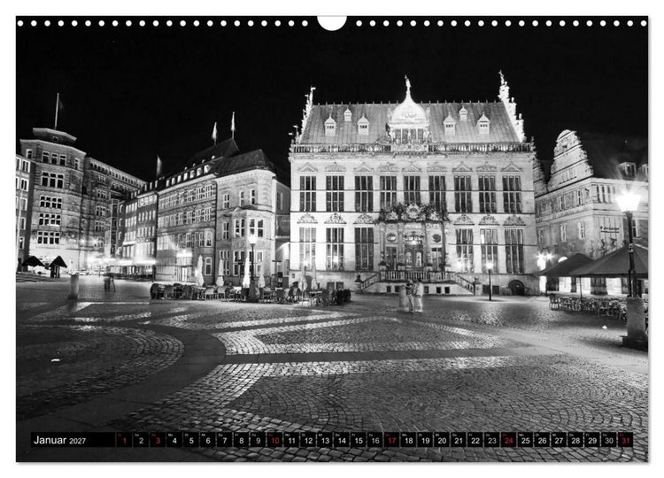 Produktbild: Historisches Bremen (Wandkalender 2027 DIN A3 quer), CALVENDO Monatskalender