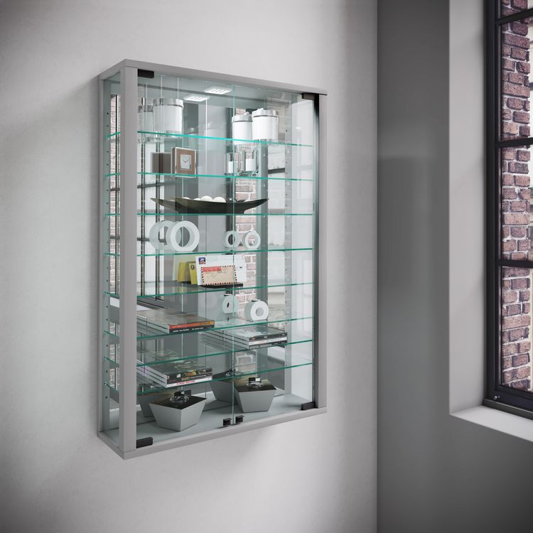 Produktbild: Wandvitrine Glasvitrine Vitrosa Mini Spiegel