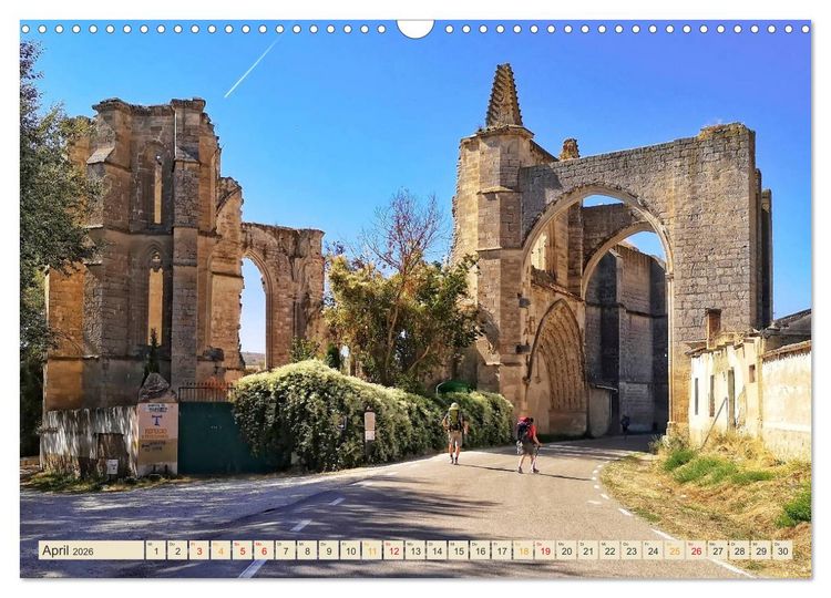 Produktbild: Buen Camino - pilgern auf dem Jakobsweg - Camino Franc&eacute;s (Wandkalender 2026 DIN A3 quer), CALVENDO Monatskalender
